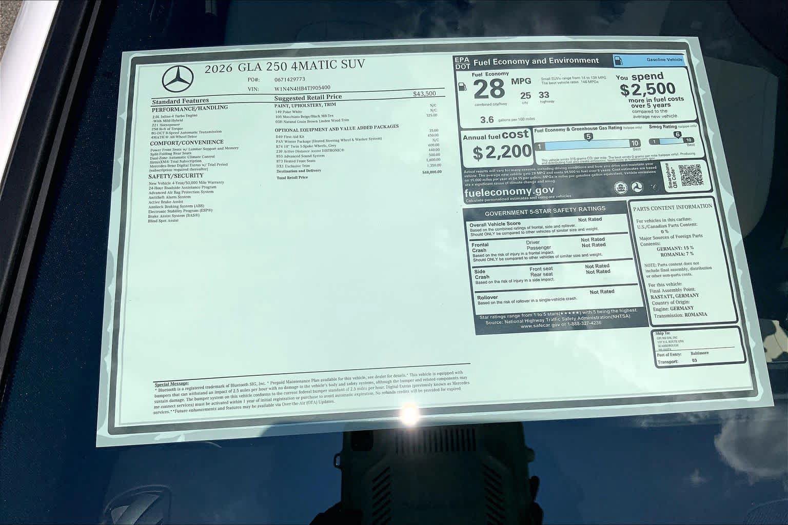 New 2026 Mercedes-Benz GLA 250 4MATIC image 26