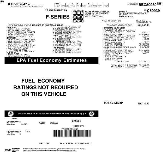 Used 2011 Ford F350 Lariat w/ Lariat Interior Pkg AWD/4WD image 23