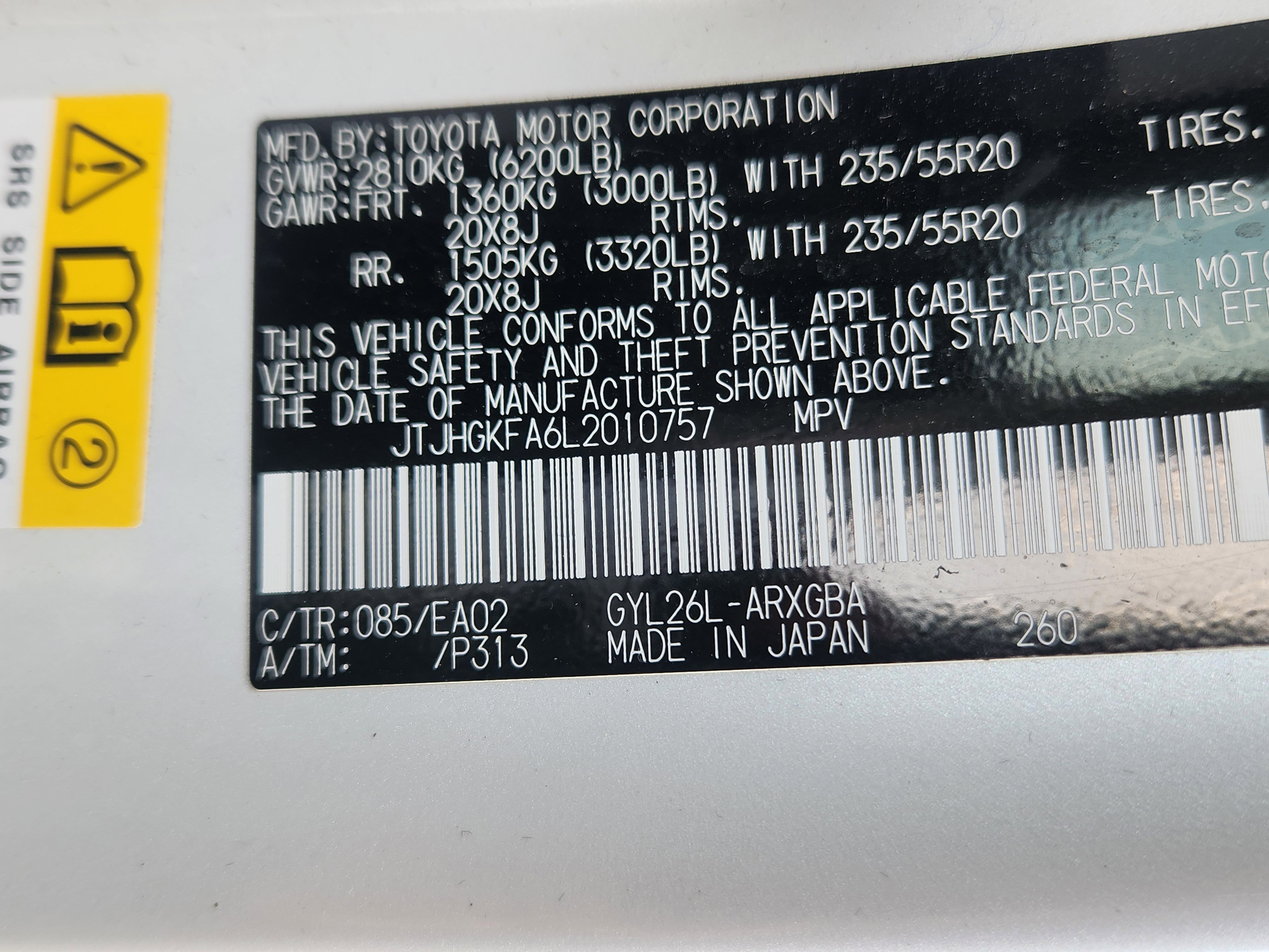 Used 2020 Lexus RX 450hL RX 450hL image 24