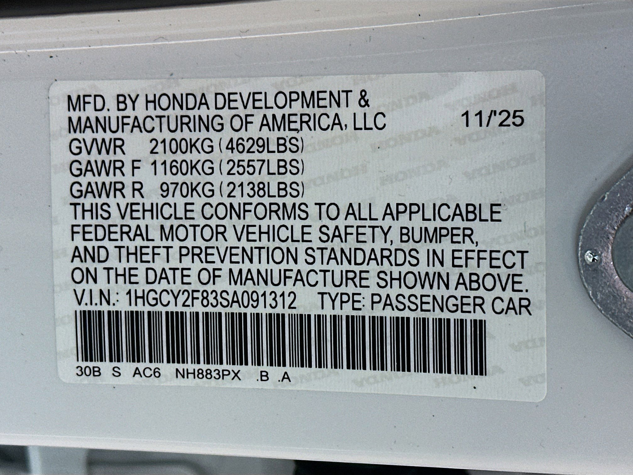 New 2025 Honda Accord Touring image 33