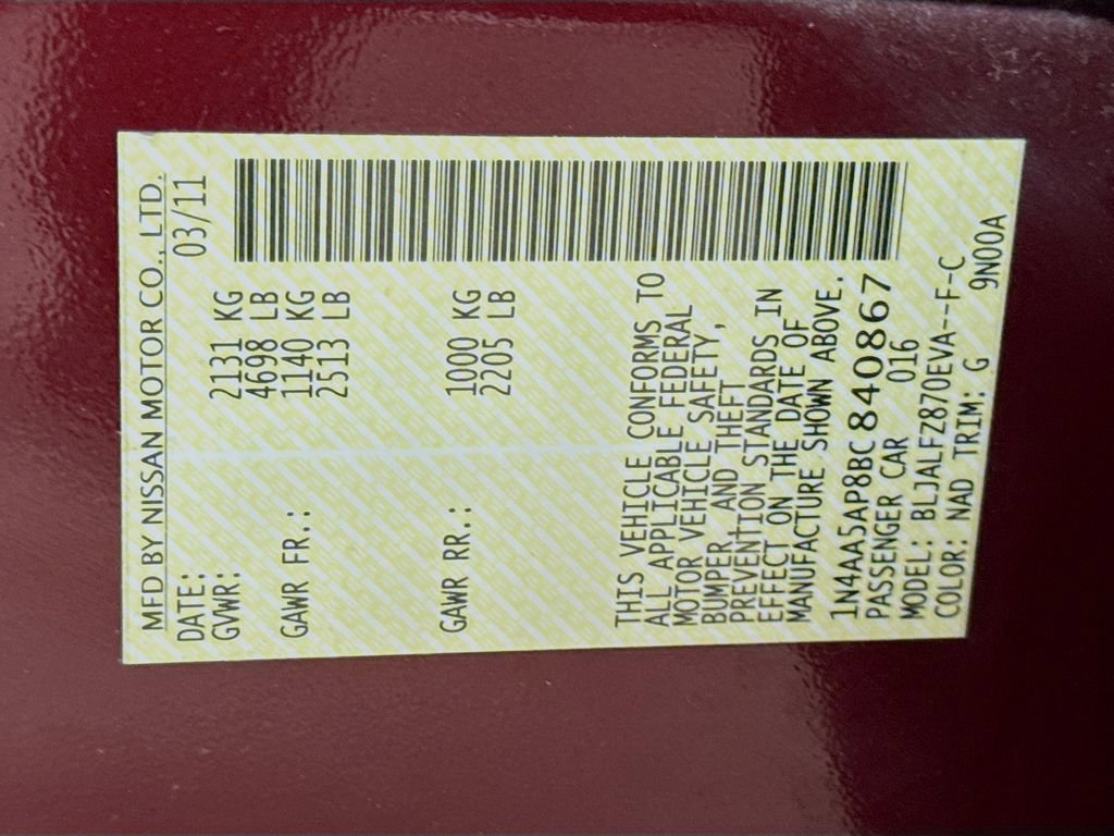 Used 2011 Nissan Maxima 3.5 SV w/ Monitor Pkg image 30