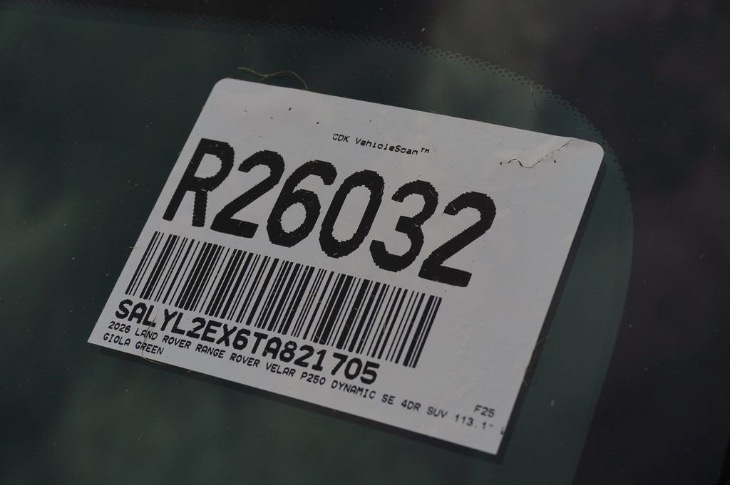 Certified 2026 Land Rover Range Rover Velar Dynamic SE AWD/4WD image 30