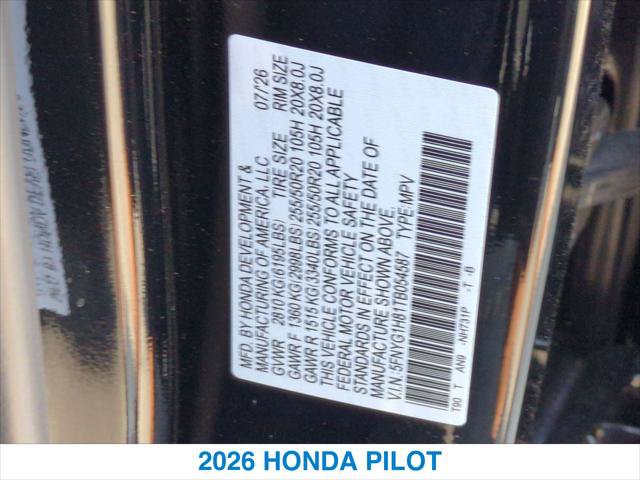 New 2026 Honda Pilot Elite image 26