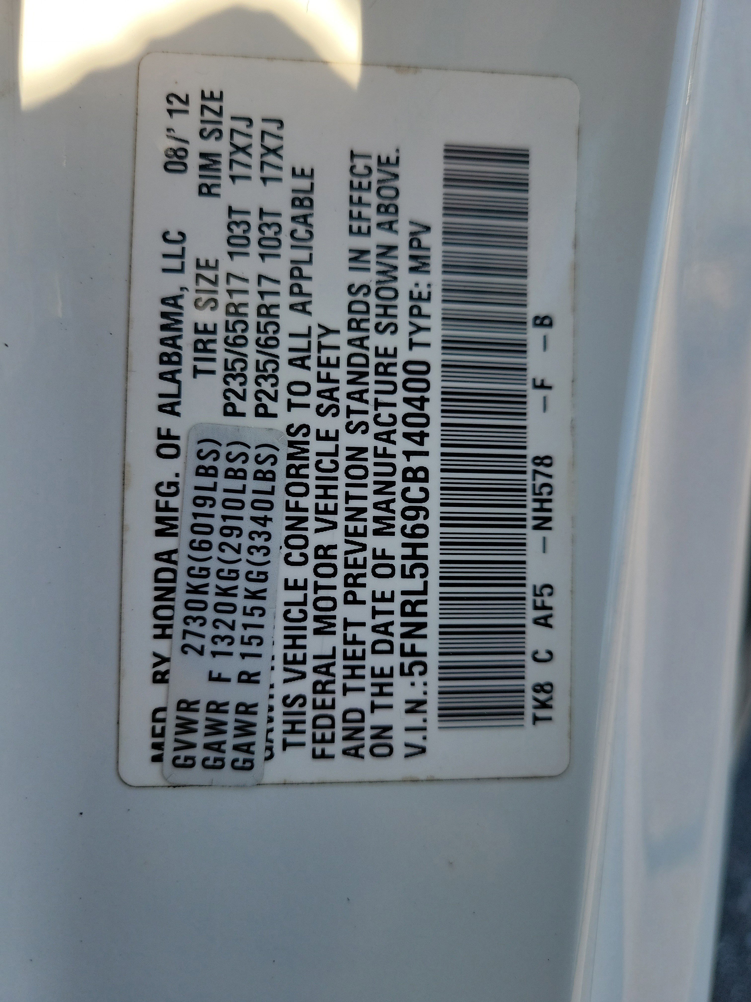 Used 2012 Honda Odyssey EX-L image 37