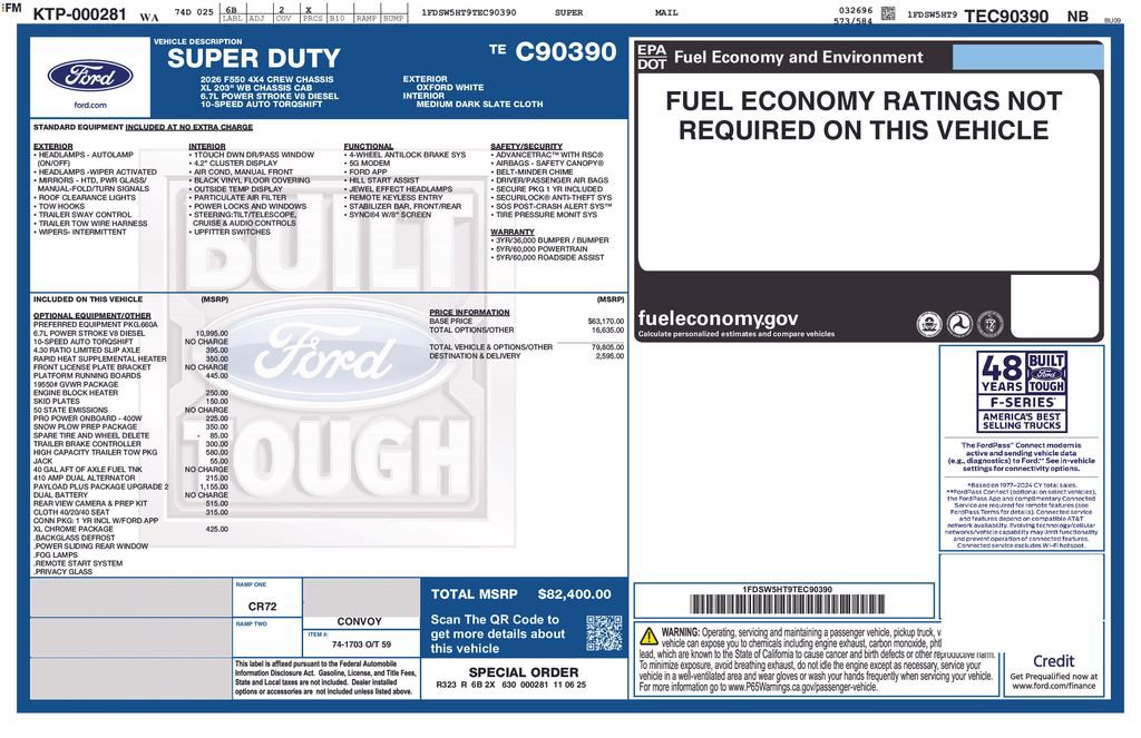New 2026 Ford F550 4x4 Crew Cab image 26