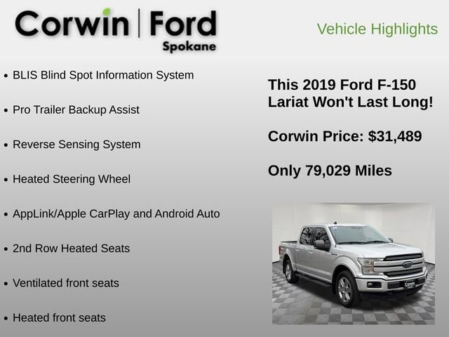 Used 2019 Ford F150 Lariat w/ Equipment Group 502A Luxury image 24