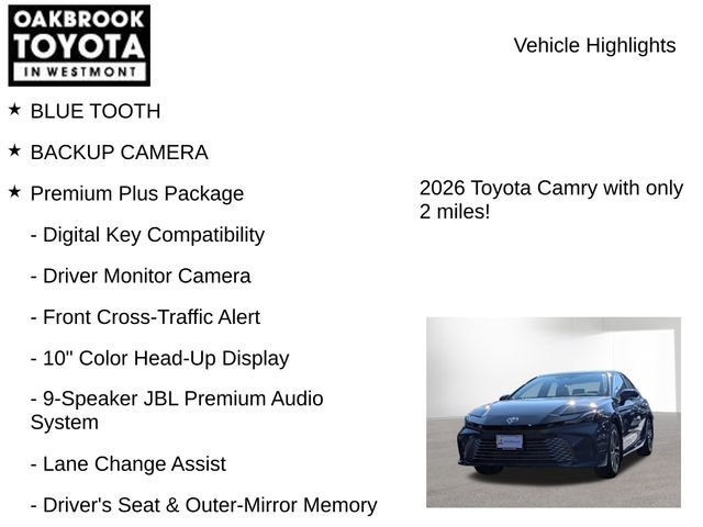 New 2026 Toyota Camry XLE image 2