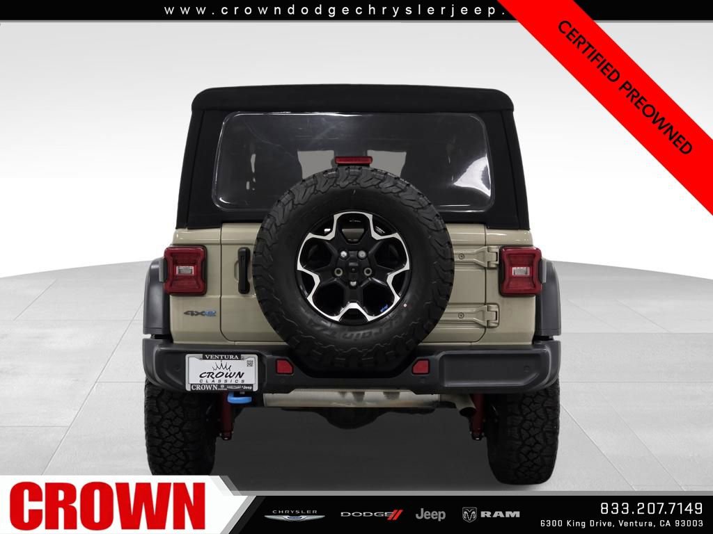 Certified 2022 Jeep Wrangler Unlimited Rubicon 4xe w/ Safety Group image 6