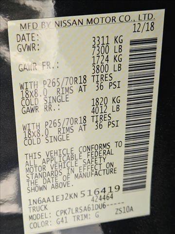 Used 2019 Nissan Titan S image 15