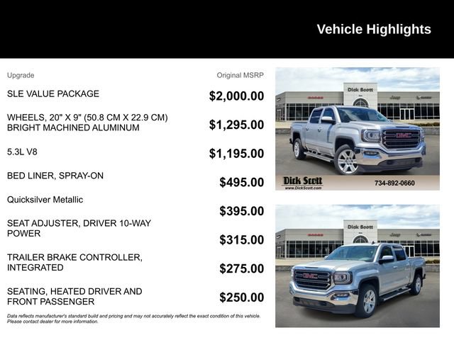 Used 2018 GMC Sierra 1500 SLE w/ SLE Value Package AWD/4WD image 5