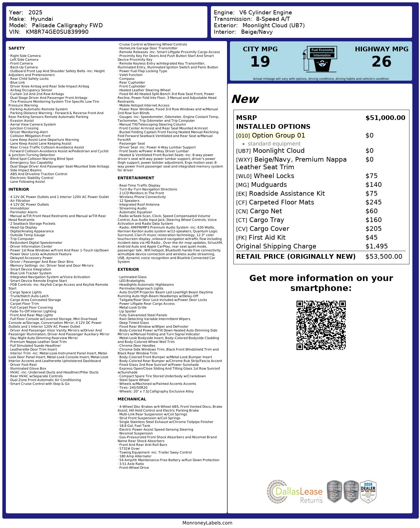 Used 2025 Hyundai Palisade Calligraphy FWD image 3
