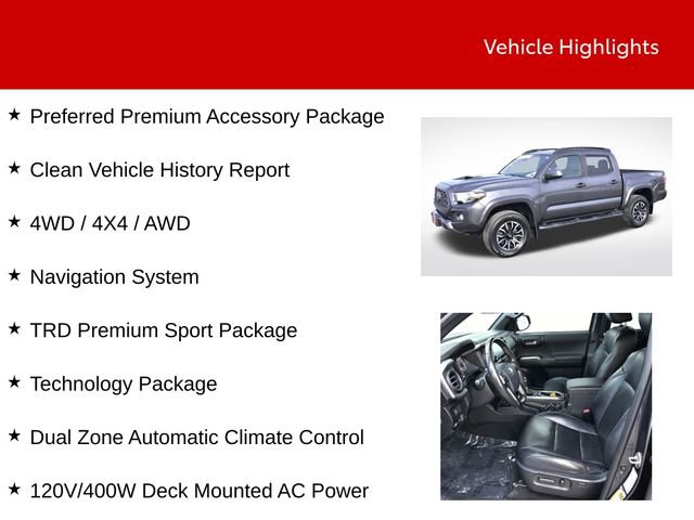 Used 2020 Toyota Tacoma TRD Sport w/ TRD Premium Sport Package image 9