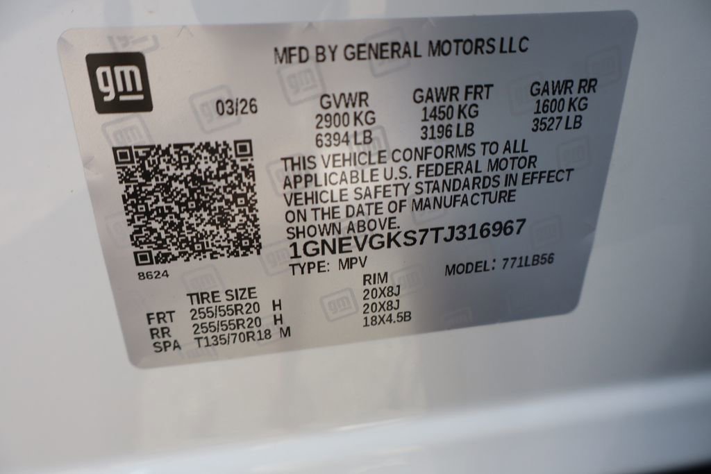 New 2026 Chevrolet Traverse LT w/ Sun and Wheel Package AWD/4WD image 53