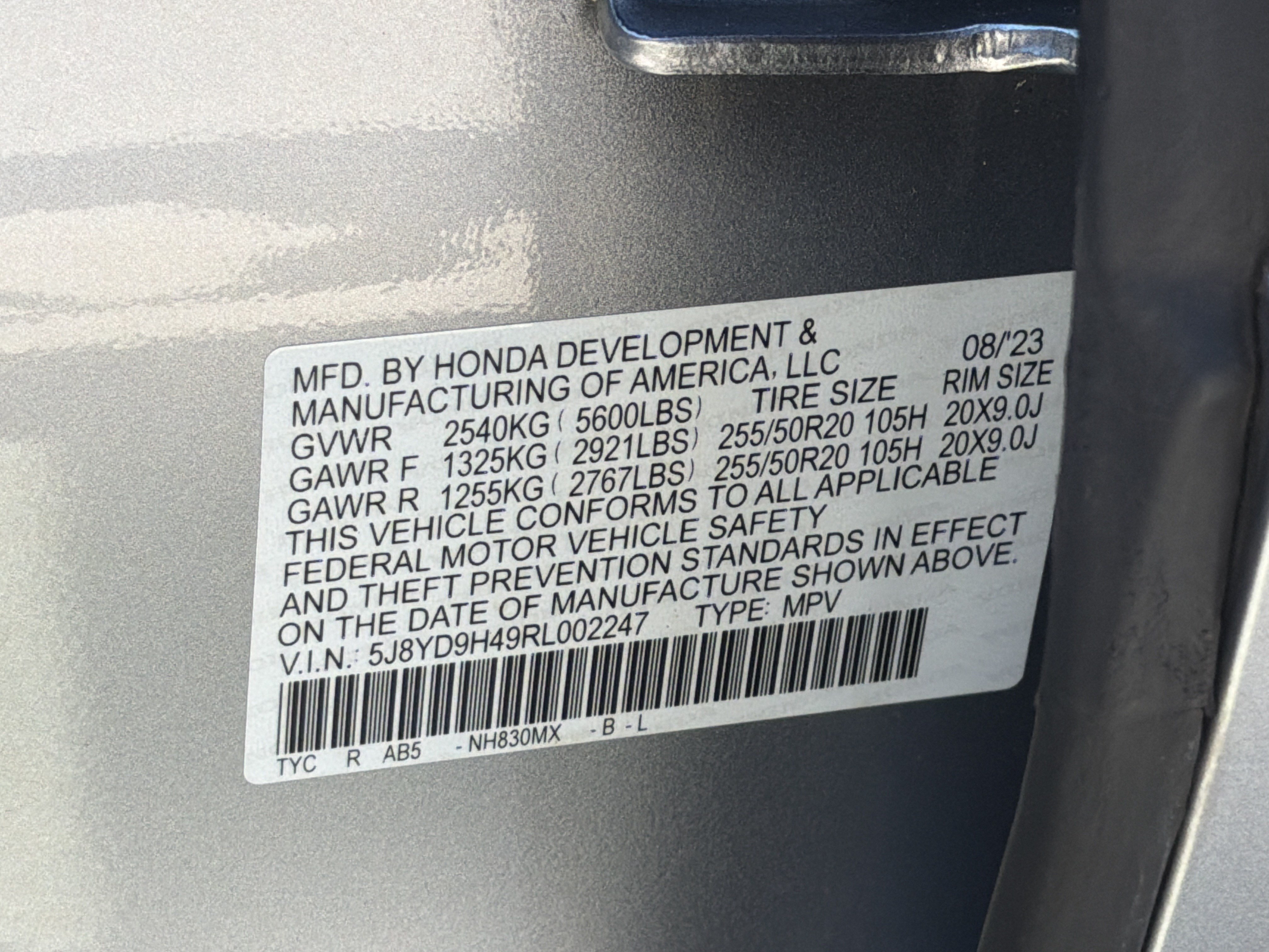 Certified 2024 Acura MDX w/ Technology Package FWD image 36