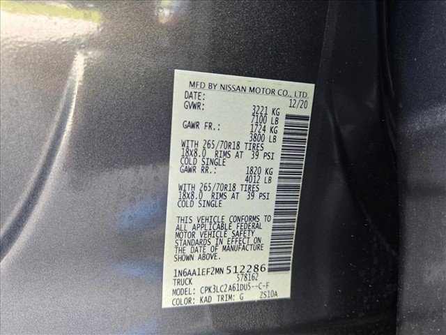 Used 2021 Nissan Titan SV w/ SV Convenience Package RWD image 21