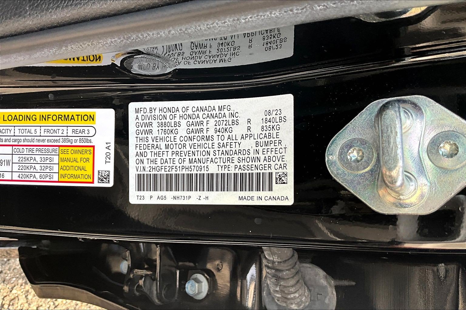 Certified 2023 Honda Civic Sport image 33