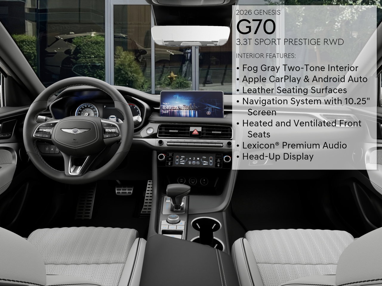 Certified 2026 Genesis G70 3.3T Sport Prestige RWD image 17