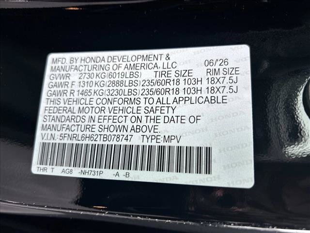 New 2026 Honda Odyssey EX-L image 23