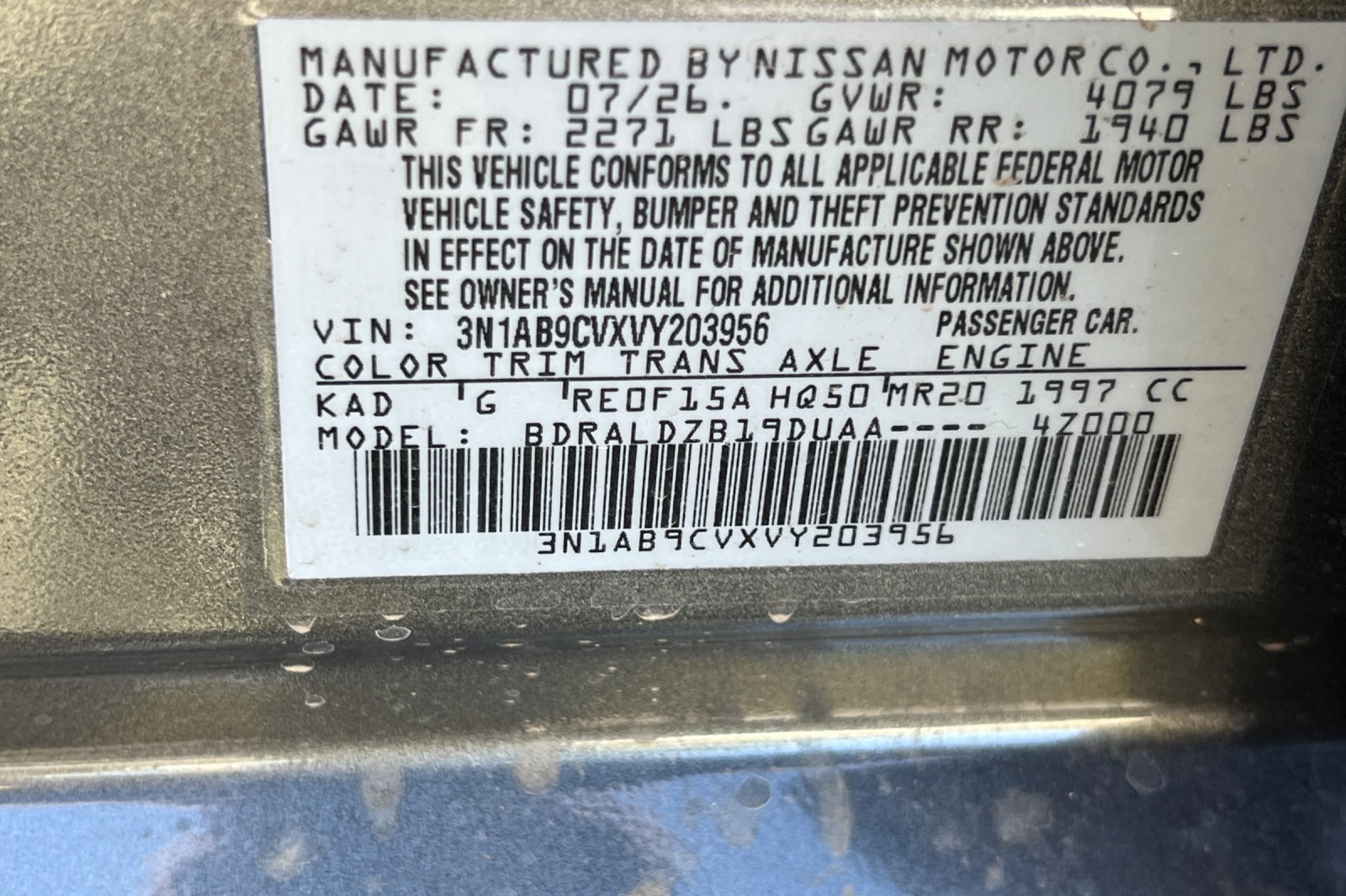 New 2027 Nissan Sentra SV w/ Floor Mat Package FWD image 23