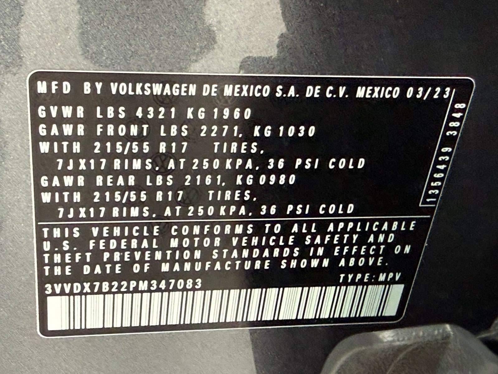 Used 2023 Volkswagen Taos S w/ Driver Assistance Package FWD image 23