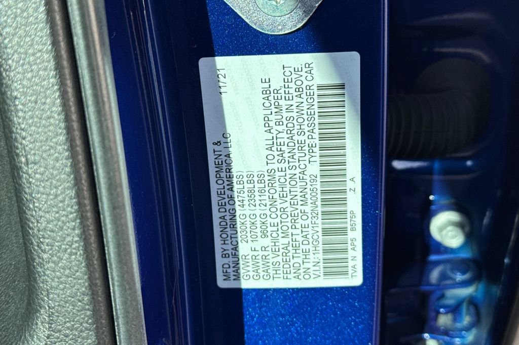 Certified 2022 Honda Accord Sport image 34