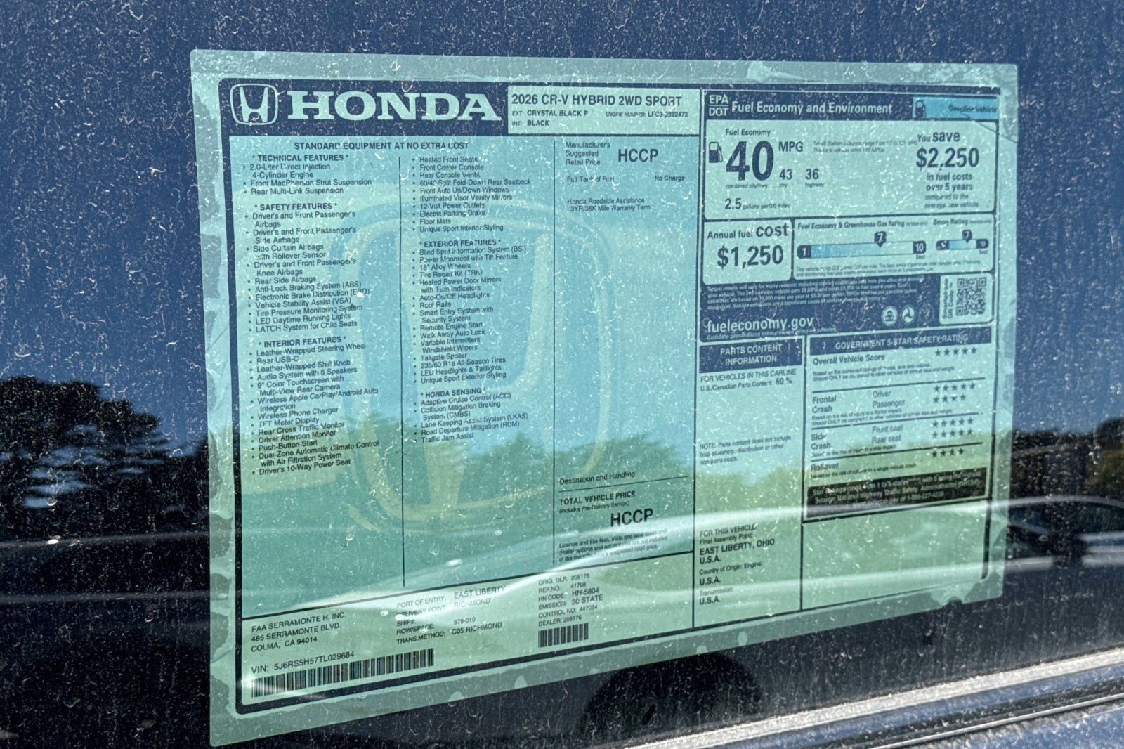 Certified 2026 Honda CR-V Sport image 33