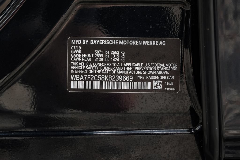 Used 2019 BMW 750i xDrive w/ M Sport Package AWD/4WD image 68