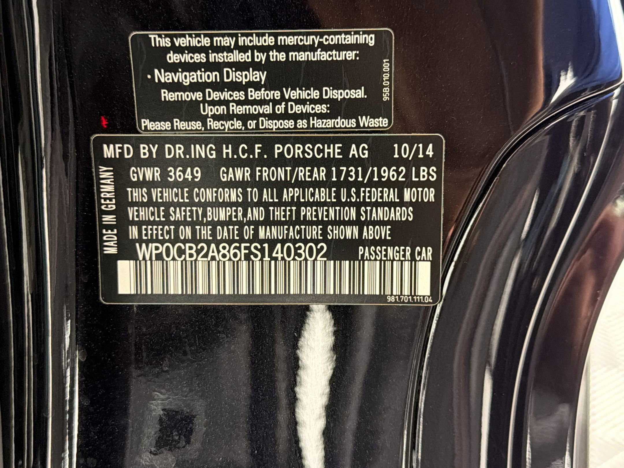 Certified 2015 Porsche Boxster GTS RWD image 21
