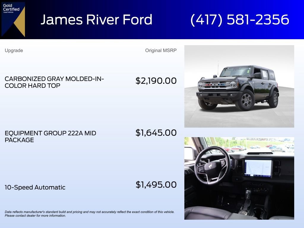 Certified 2024 Ford Bronco Big Bend image 6