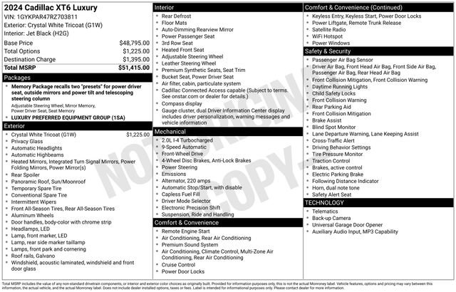 Certified 2024 Cadillac XT6 Luxury FWD image 7