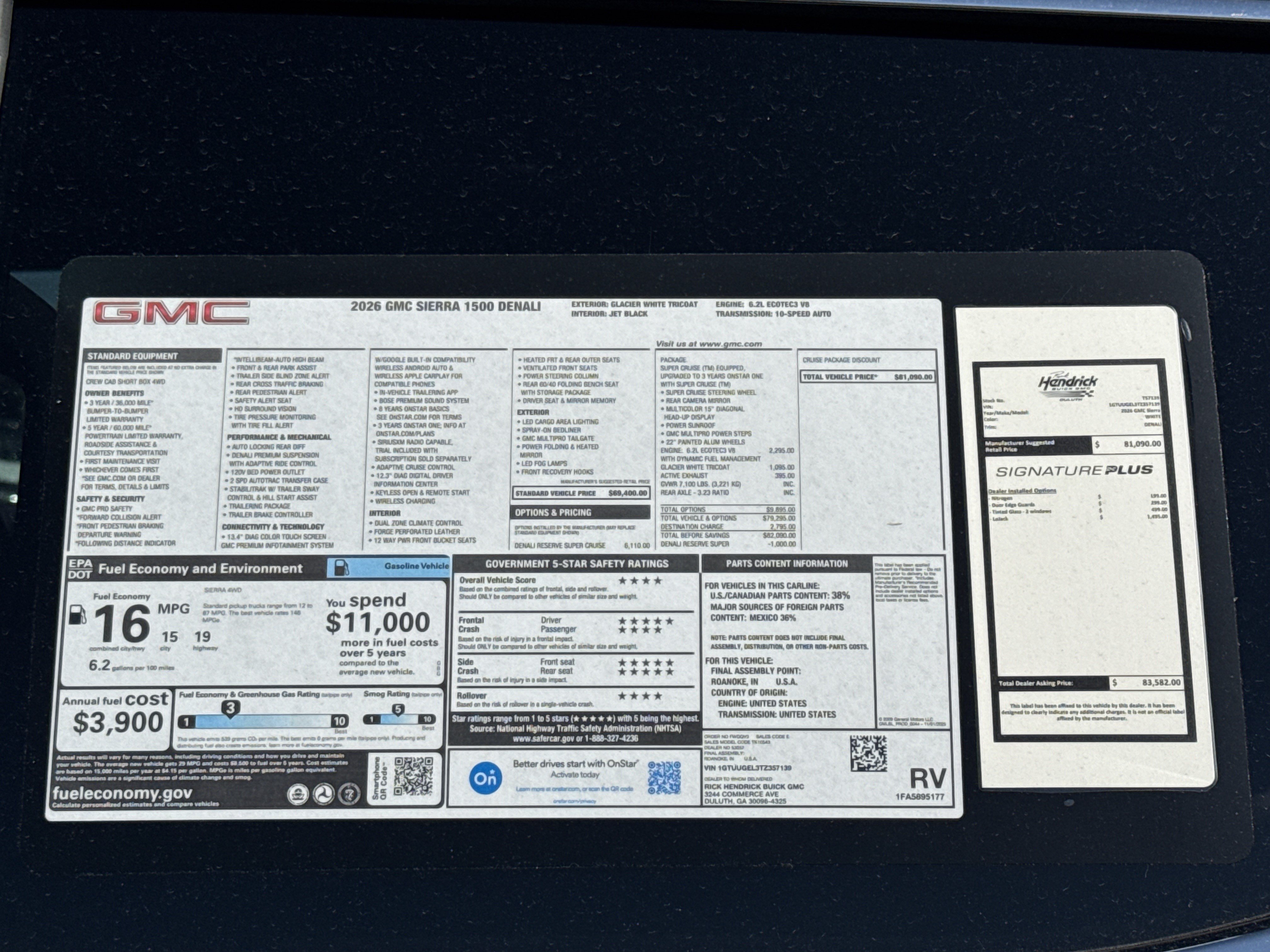 New 2026 GMC Sierra 1500 Denali AWD/4WD image 37