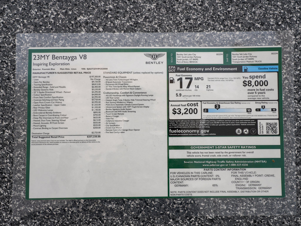 Certified 2023 Bentley Bentayga AWD/4WD image 47