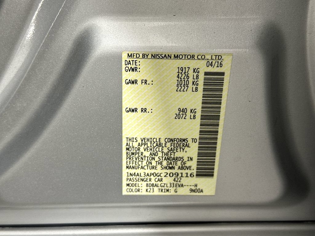 Used 2016 Nissan Altima 2.5 S w/ Power Driver Seat Package FWD image 34