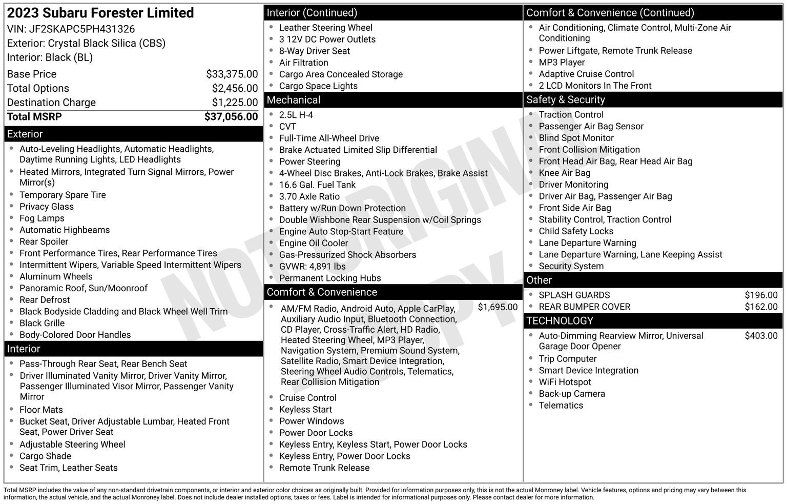 Certified 2023 Subaru Forester Limited image 35