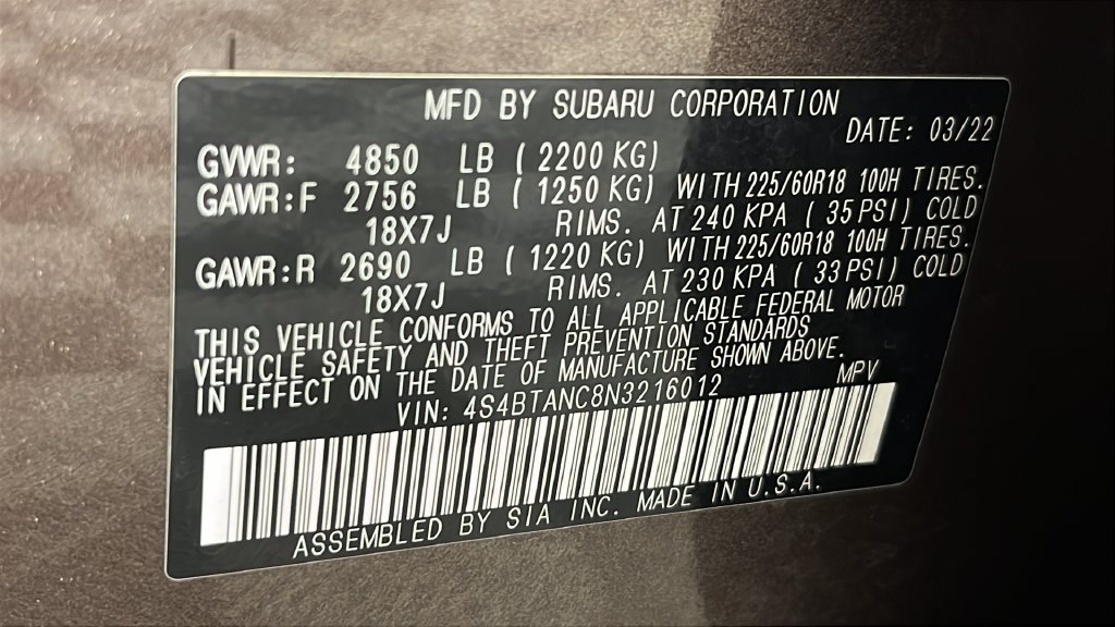 Used 2022 Subaru Outback Limited AWD/4WD image 52