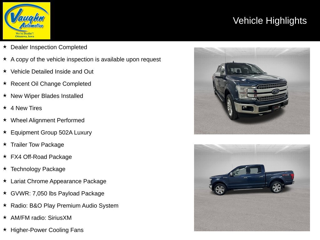 Used 2018 Ford F150 Lariat w/ Equipment Group 502A Luxury AWD/4WD image 2
