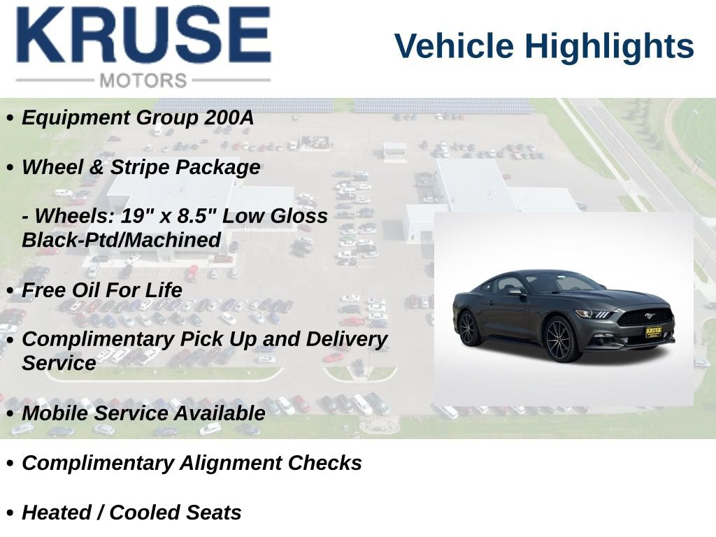 Used 2017 Ford Mustang Premium w/ Wheel & Stripe Package RWD image 10