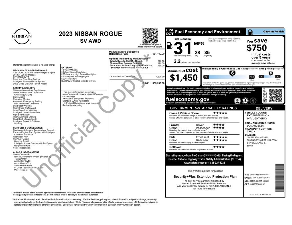 Used 2023 Nissan Rogue SV image 39