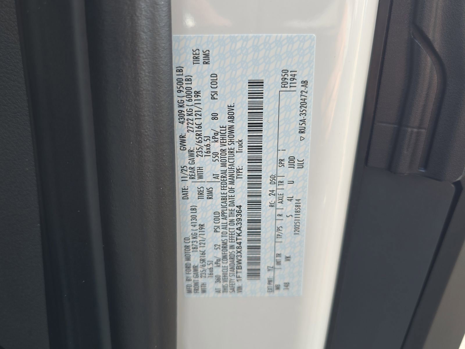 New 2026 Ford Transit 350 148 High Roof Extended w/ Load Area Protection Package image 24