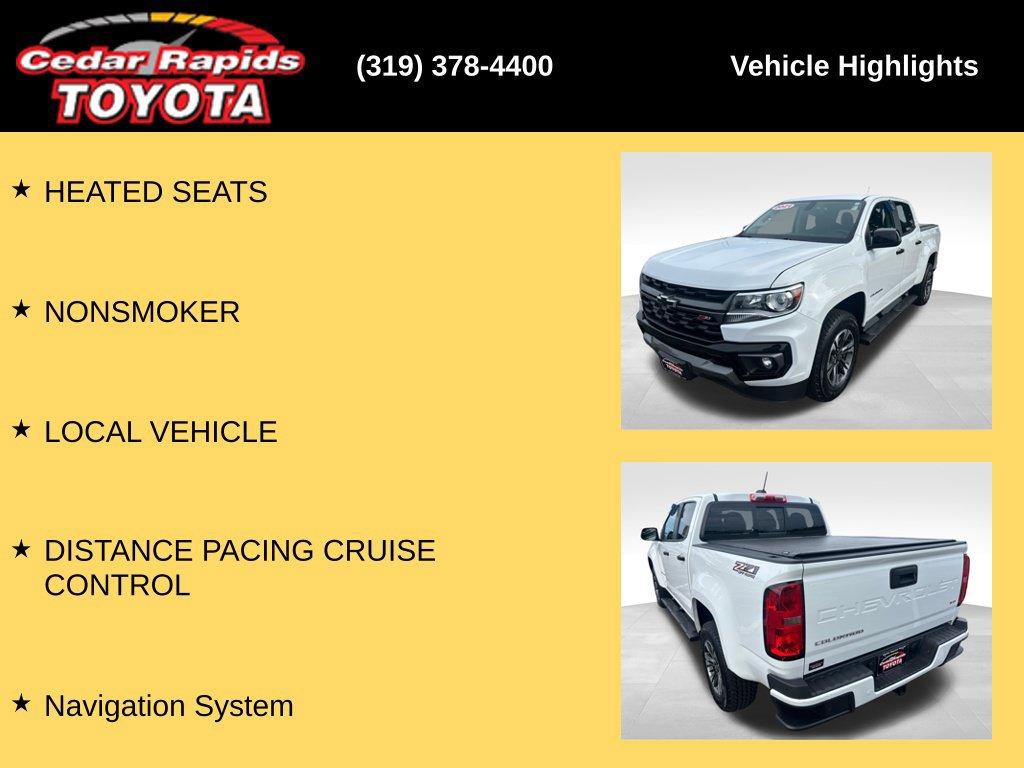 Used 2021 Chevrolet Colorado Z71 AWD/4WD image 16