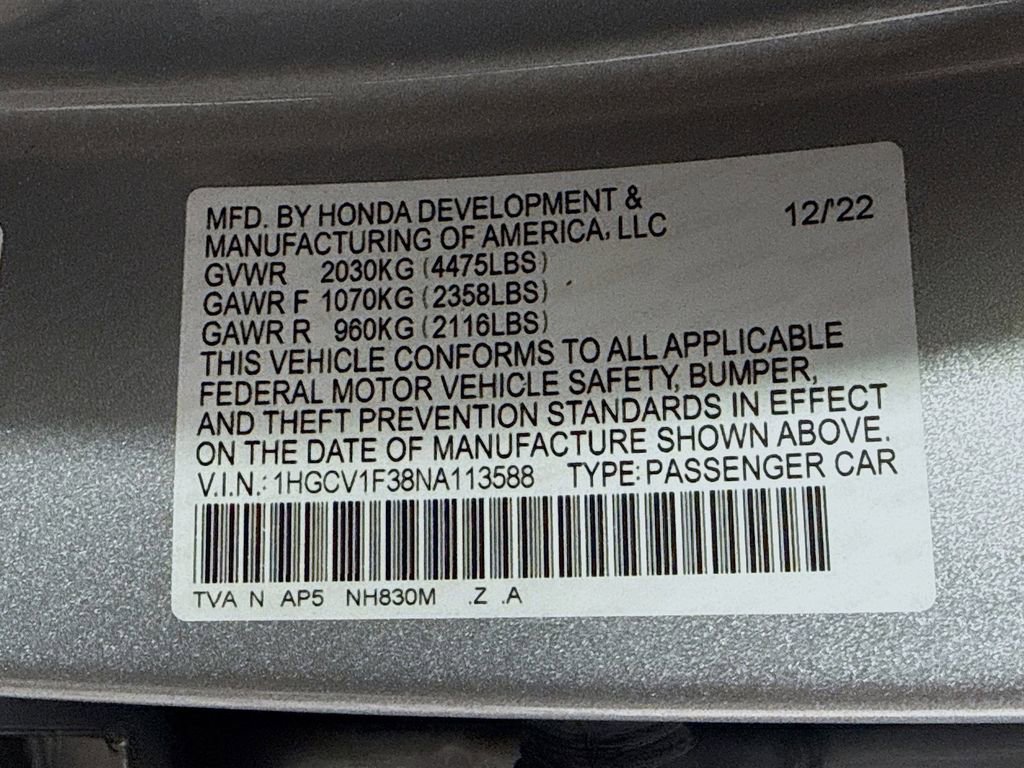 Used 2022 Honda Accord Sport image 42