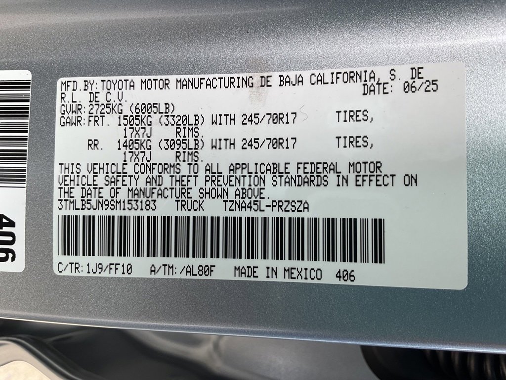 New 2025 Toyota Tacoma SR5 image 38