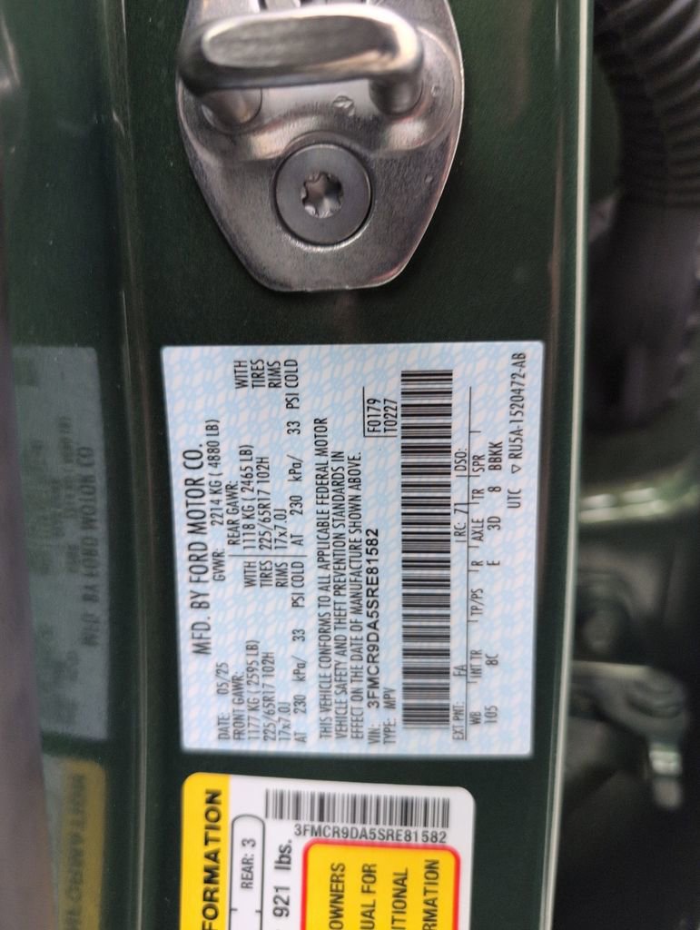 Certified 2025 Ford Bronco Sport Badlands image 41