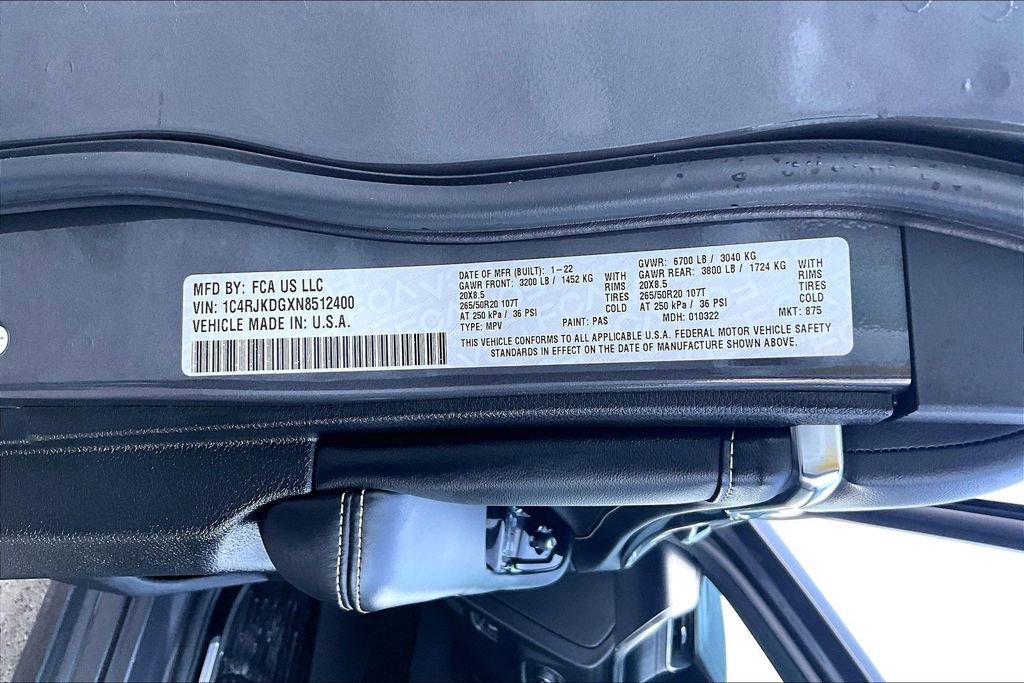 Used 2022 Jeep Grand Cherokee L Overland image 36