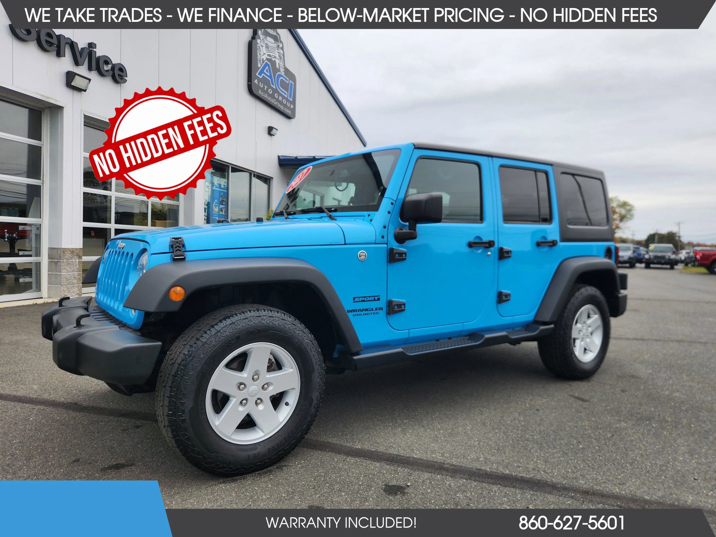 Used 2017 Jeep Wrangler Unlimited Sport w/ Quick Order Package 24S