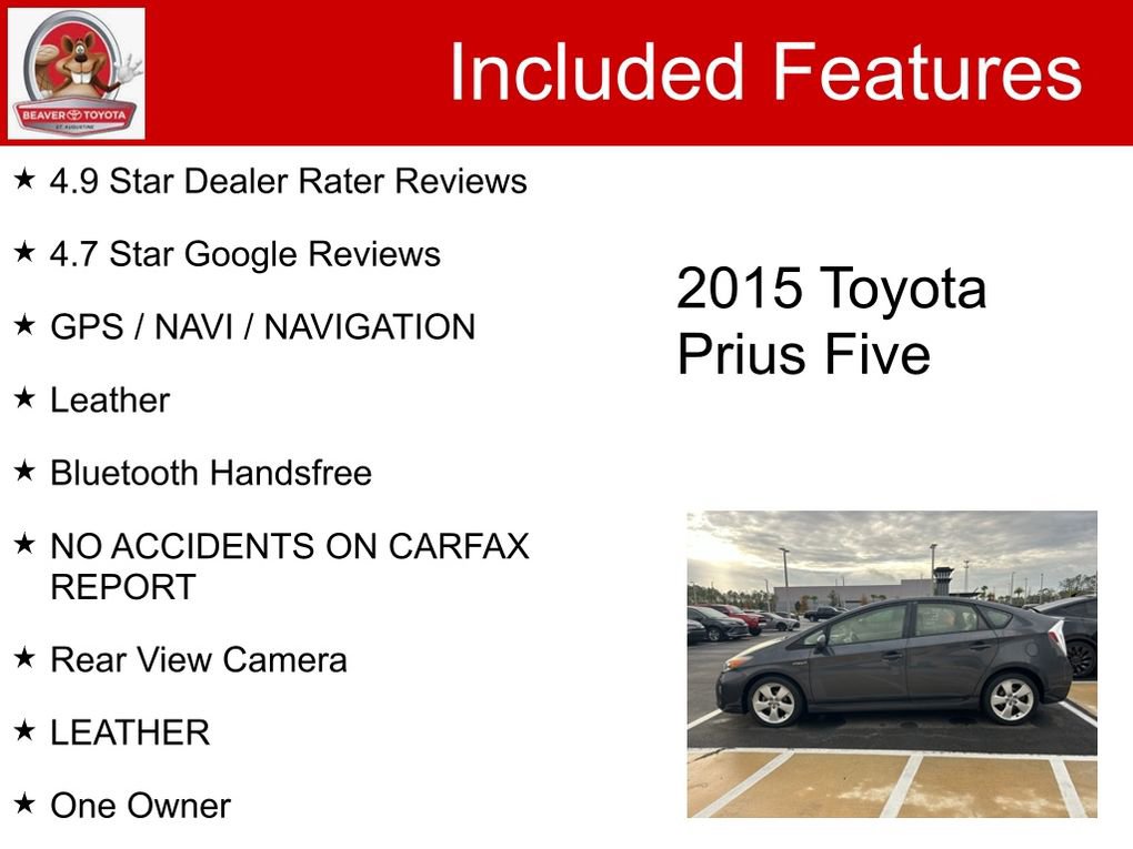 Used 2015 Toyota Prius Five image 5
