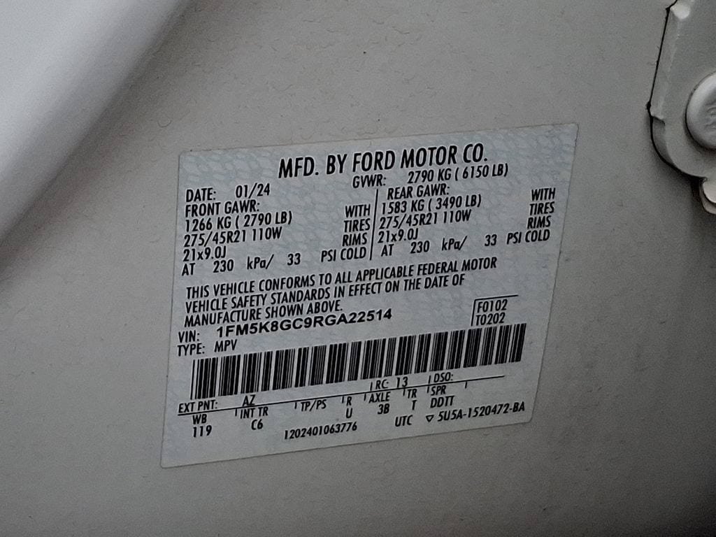 Certified 2024 Ford Explorer ST w/ Equipment Group 401A AWD/4WD image 28