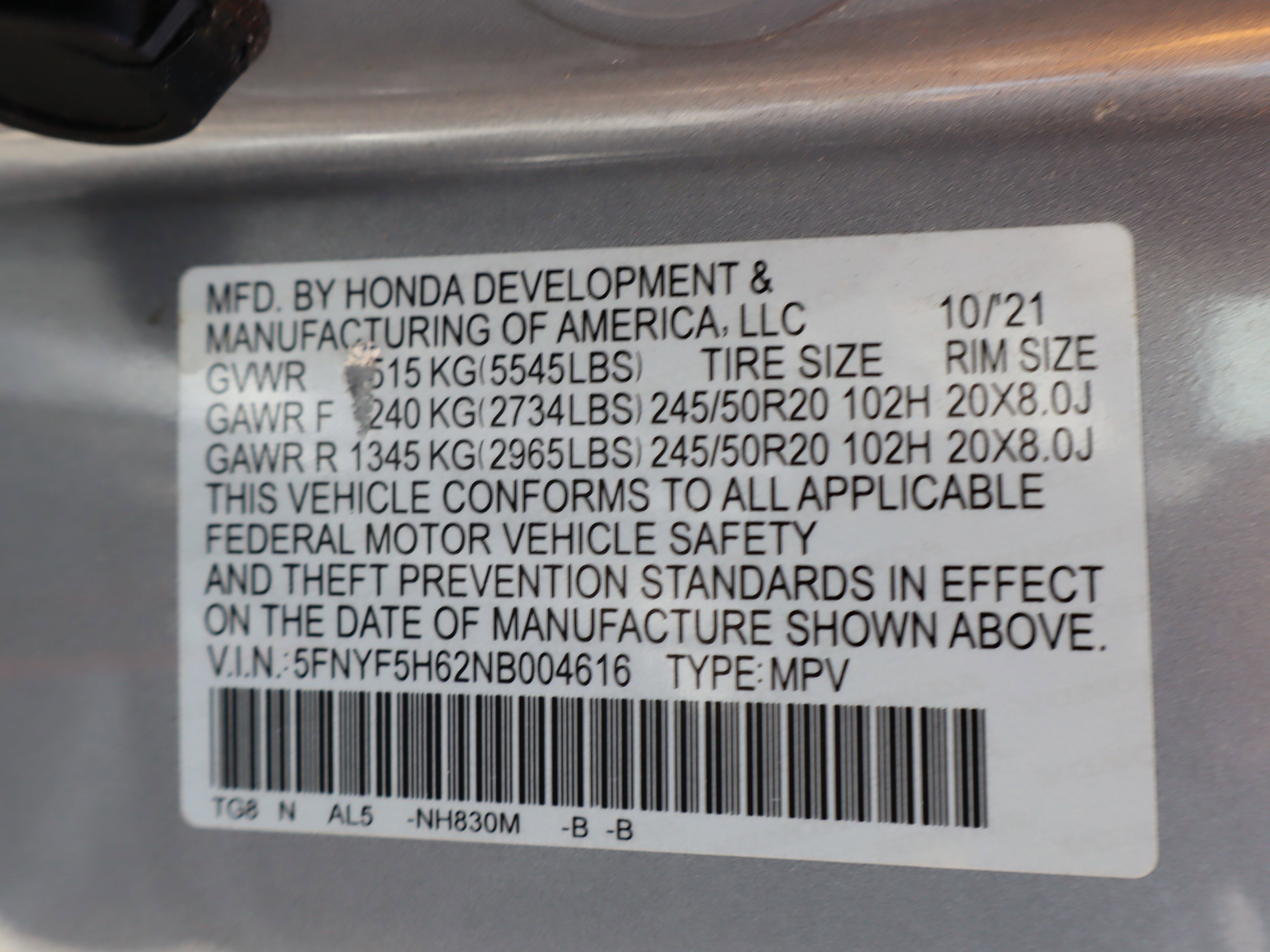 Used 2022 Honda Pilot Touring image 46