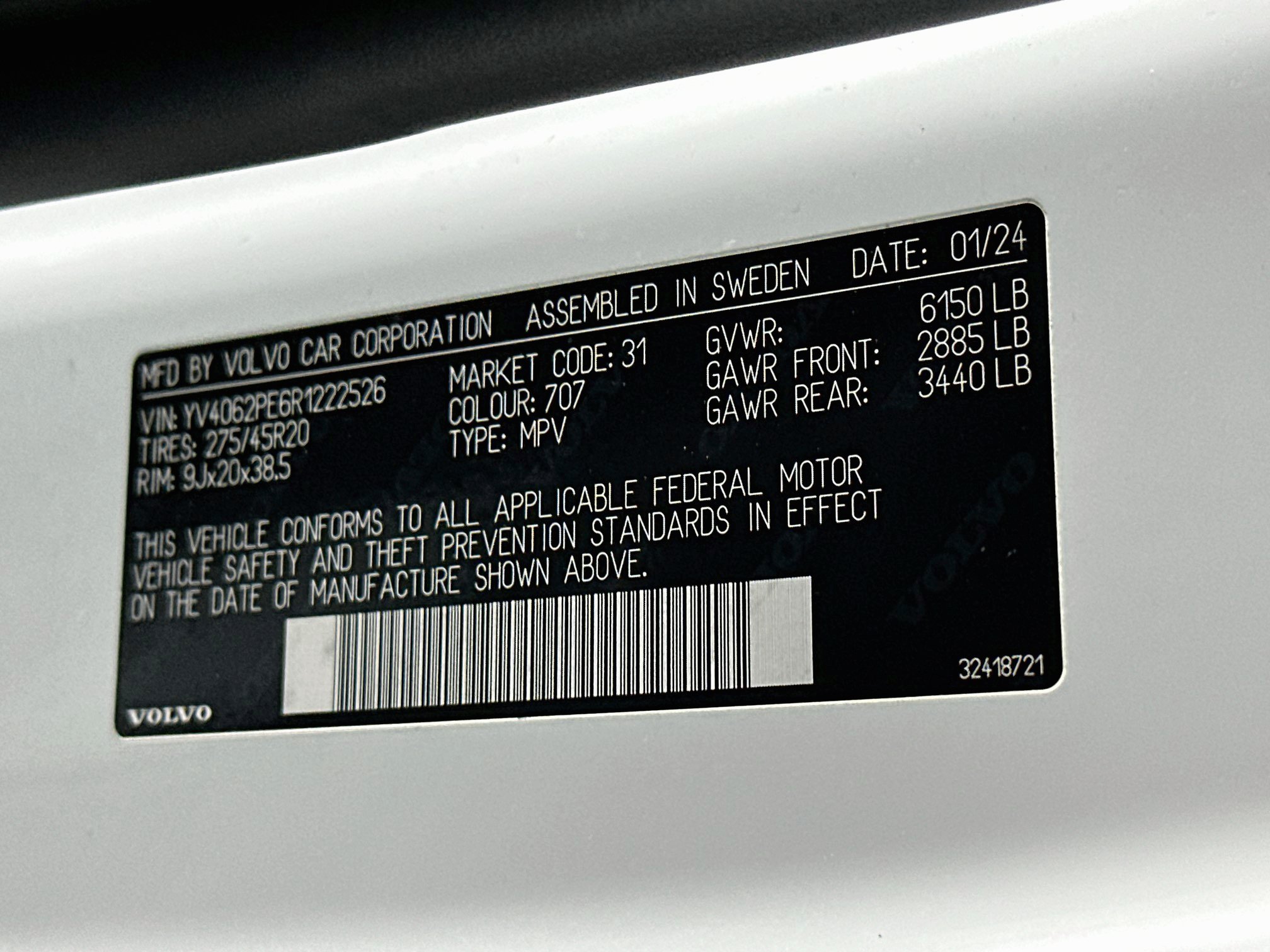 Used 2024 Volvo XC90 B6 Plus w/ Protection Package AWD/4WD image 12