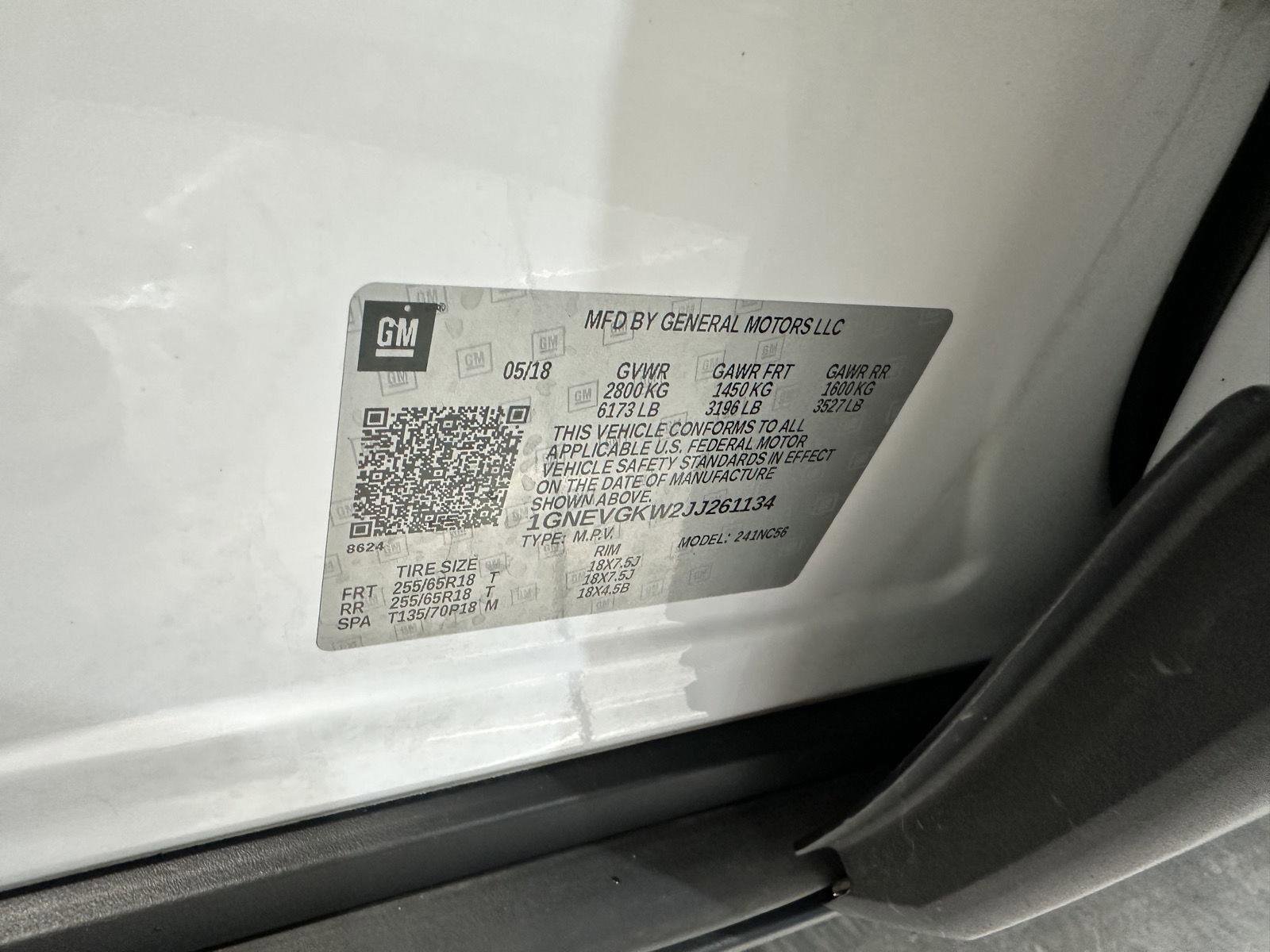 Used 2018 Chevrolet Traverse LT image 16